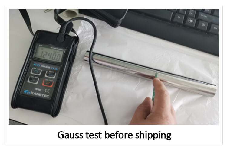 Gauss test before shipping
