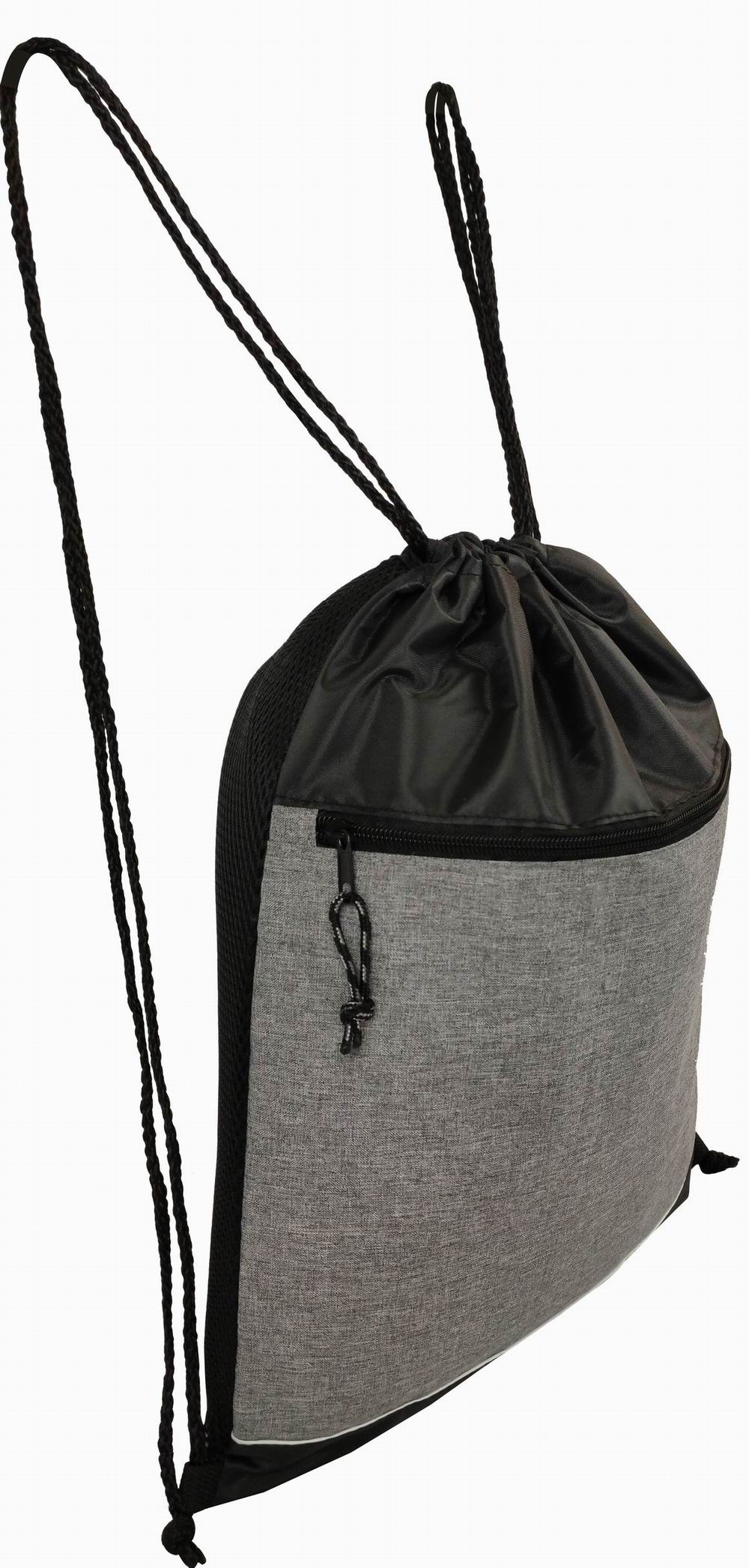 Promotional drawstring bags with mesh