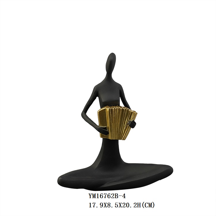 Abstract Resin Musician Figurine