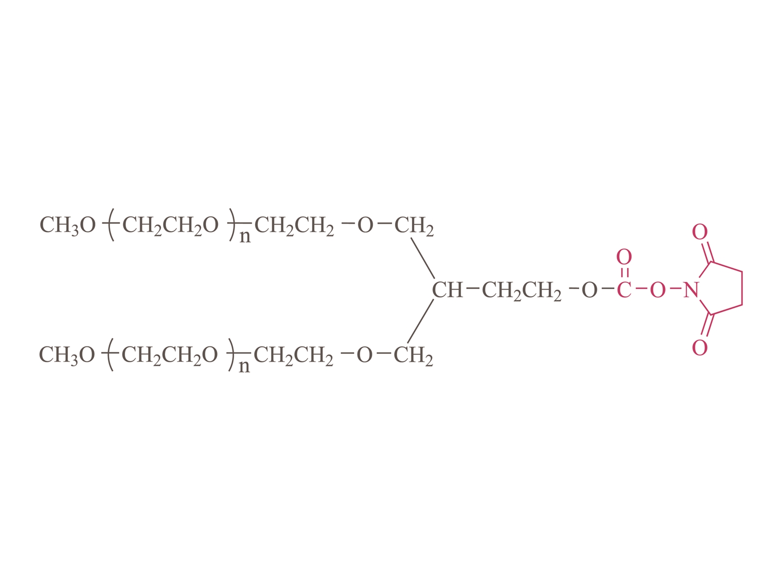 MethoxyPoly 2 cánh 2 cánh tay (ethylene glycol) succinimidyl cacbonat (PT02) [PEG-SC 2 cánh (PT02)]
