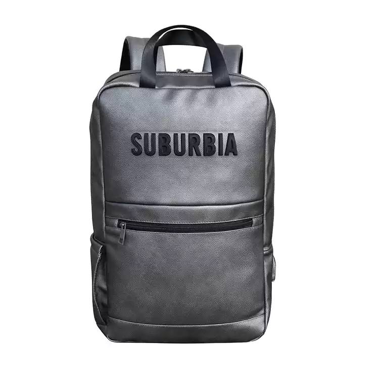 Túi đựng máy tính xách tay hạng nặng Đàn ông đại học Ba lô PU Leather Back Pack Bag