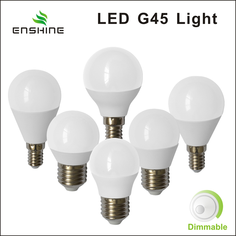 Bóng đèn LED G45 G45 có thể điều chỉnh độ sáng E27 3-7W