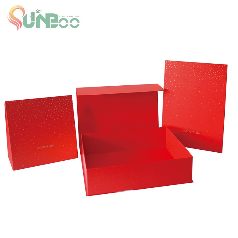 Hộp quà tặng đẹp màu đỏ hạng cao và có thể gập lại-SP-BOX058