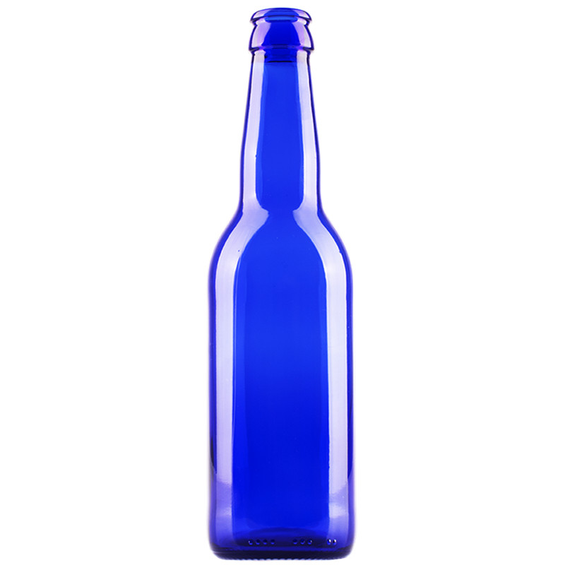 330ml chai bia thủy tinh màu xanh coban