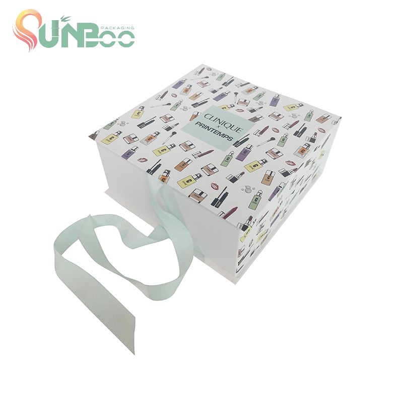 Màu sắc đẹp Thiết kế đẹp và hộp có thể gập lại với ruy băng chất lượng tốt -SP-BOX006