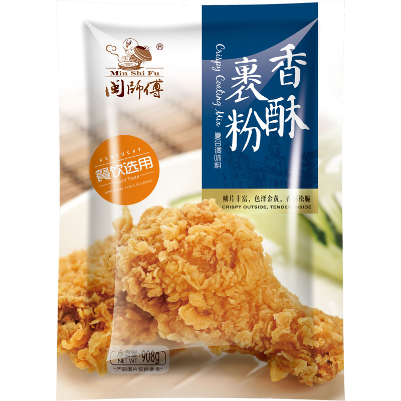 Min Shi Fu thương hiệu gà rán và bột hải sản 908g x 10 túi