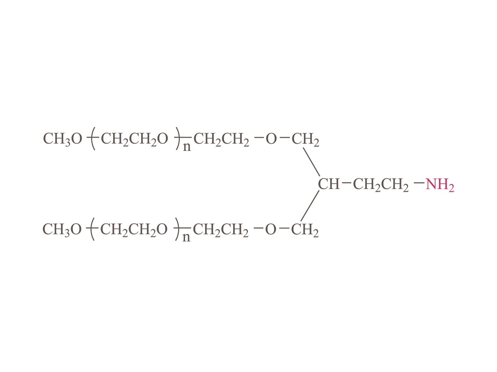 MethoxyPoly 2 cánh tay (ethylene glycol) amin (PT02) [PEG-NH2 (PT02)]