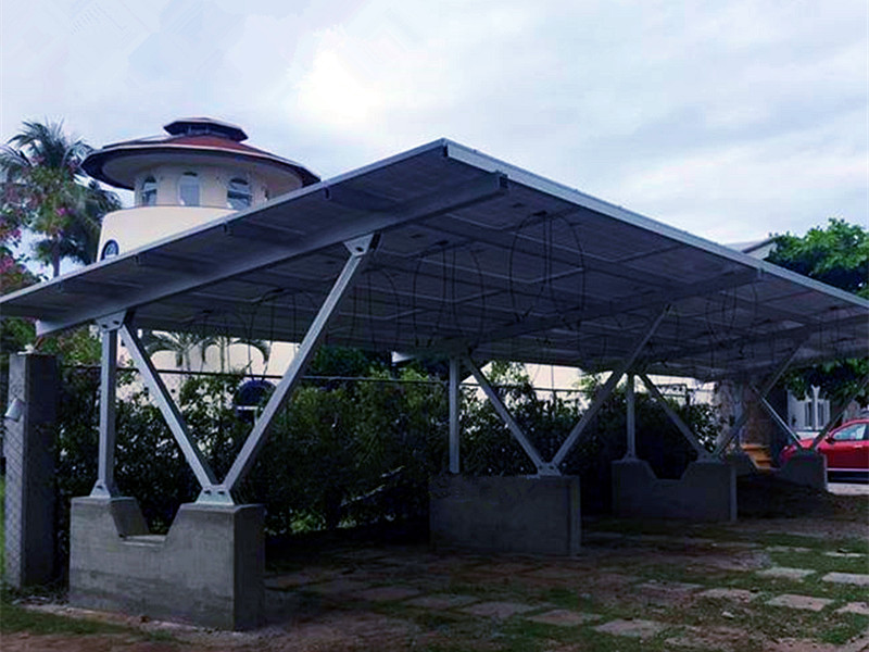 Cấu trúc gắn carport năng lượng mặt trời