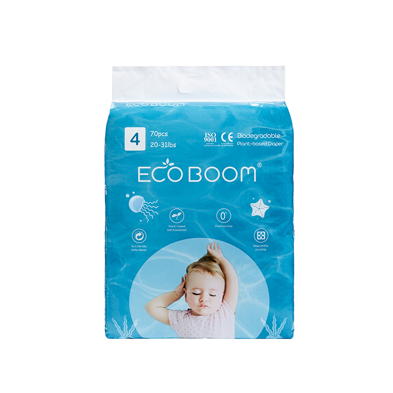 Eco Boom Boom Thân thiện với sinh thái Diaper Gói lớn Trẻ sơ sinh trong Polybag L