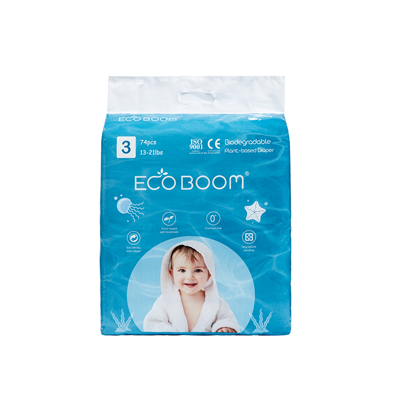 Eco Boom Boom có thể phân hủy sinh học Big Pack Pack cho trẻ sơ sinh trong Polybag M