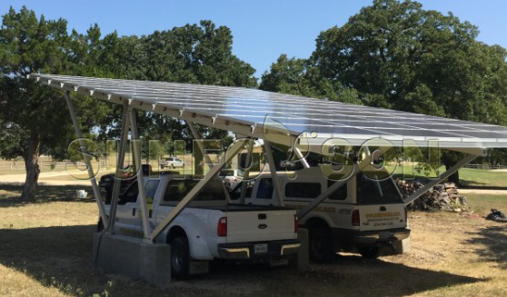 Cấu trúc gắn trên bãi đậu xe năng lượng mặt trời
