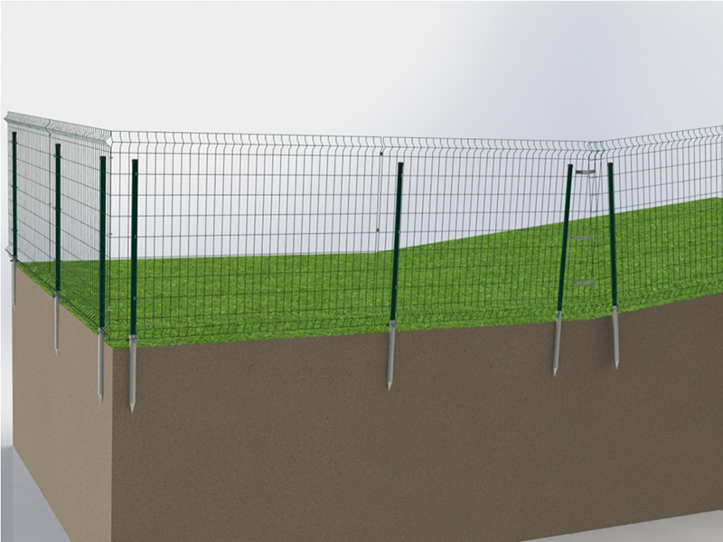 Hệ thống lắp đặt hàng rào năng lượng mặt trời (hàng rào thép)