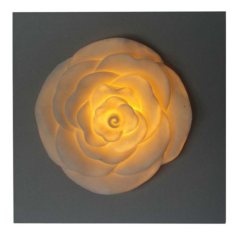Trang trí thiết kế hoa hồng trong gỗ MDF cho thủ công với đèn LED để trang trí