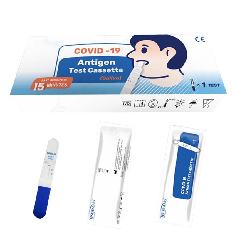 Dễ dàng sử dụng Bộ băng xét nghiệm kháng nguyên nước bọt COVID-19 theo phong cách Lollipop
