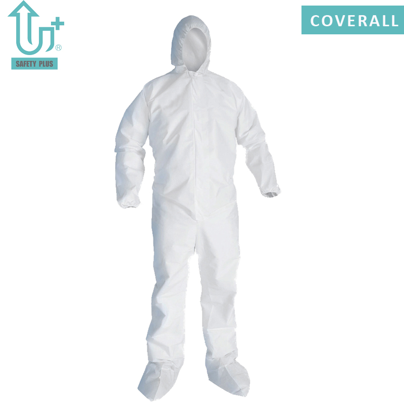 Loại 5/6 Microporous 60 ~ 80g Quần áo bảo hộ toàn thân dùng một lần không dệt dùng cho ngành công nghiệp Quần áo bảo hộ hóa chất mặc an toàn tổng thể