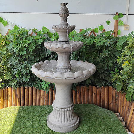 Bán buôn nhựa trang trí sân vườn đẹp giá rẻ 3 tầng đài phun nước cảnh quan để trang trí nhà cửa và sân vườn
