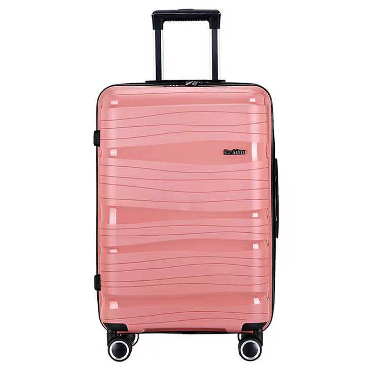 Bộ hành lý có thể mở rộng 3 mảnh Vỏ cứng Vali PP nhẹ Bánh xe quay có khóa TSA