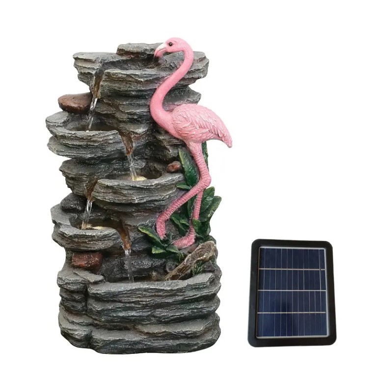 Polyresin nhân tạo Big Frog Animal Home Garden Đài phun nước trang trí với năng lượng mặt trời và máy bơm
