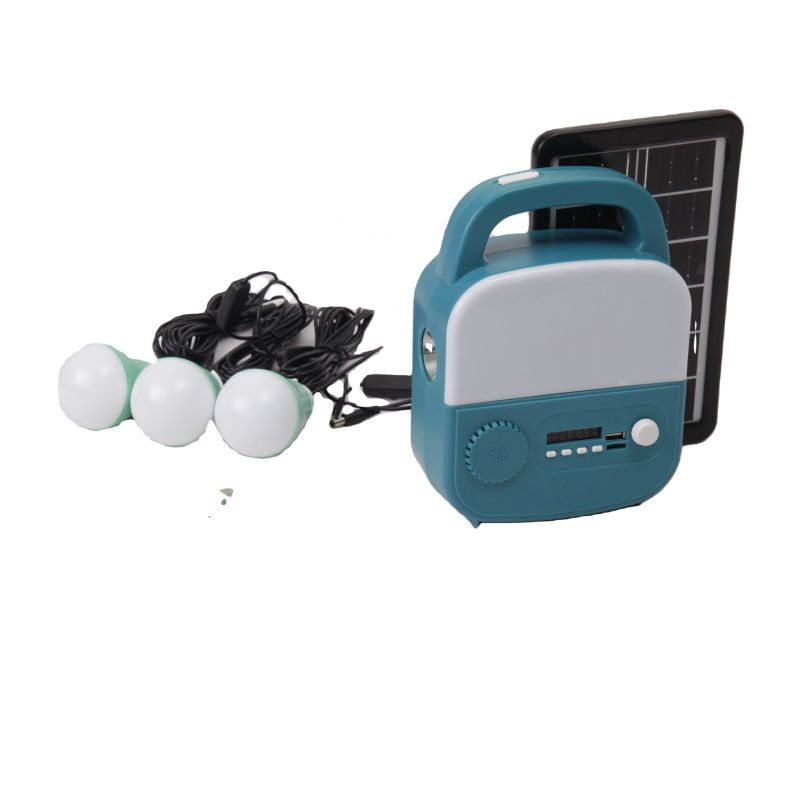 Hệ thống chiếu sáng mặt trời di động với bóng đèn LED sáng
