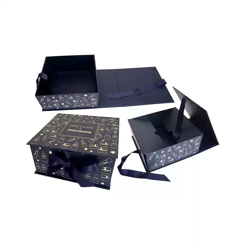 Gift Box with Ribbon Closure